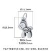 Colgante de Plata Pura S999 Estilo Retro Hazte Rico Pronto Cuerda Trenzada Trenzada con Cuentas Plata Accesorios Material Colgante Zodiaco Caballo
