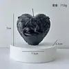 Vela Aromática com Estampa de Dragão Coração Estilo Escuro Decoração de Festa de Halloween Adereços Criativos Vela de Presente de Feriado