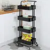 Tubo Espesado Diámetro 22mm Carrito Cocina Frutas y Verduras Estante de Almacenamiento Sala de Estar Estante de Almacenamiento de Snacks Dormitorio