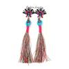 Pendientes de borla hechos a mano para mujer, estilo nacional europeo y americano, largos, de color, con forma de paraguas, bohemios, fabricantes de joyas al por mayor