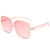 Gafas de sol cuadradas de montura grande para mujer, de alta gama, sencillas, transfronterizas, superventas, vintage, champán degradado, gafas de sol con protección solar