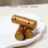 Talla de Madera de Melocotonero Dibujo Animado Mascota Linda Gato Cilíndrico DIY Colgante de Collar Llavero Encanto para Bolso Accesorio de Gato Lindo