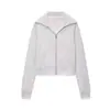Moda europea y americana transfronteriza para mujer, bestseller de AliExpress: Conjunto elegante de chaqueta polar con cremallera de manga larga y pantalones para principios de otoño