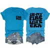 Esposa Ardiente en Mi Ardiente En Stock Casual Sencillo Estampado de Letras Camiseta para Mujer Exportación de Amazon Holgada Manga Corta