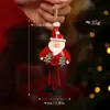 Decoração de Natal Transfronteiriça Boneco de Neve Velhinho Pingente Árvore de Natal de Ferro Pingente de Decoração de Feriado Layout de Cena Atacado