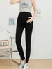 Pantalones de maternidad de algodón sin líneas visibles de ropa interior, diseño de cintura alta para un soporte cómodo, suaves y cómodos para el embarazo, nuevos estilos de primavera/otoño para usar tanto en interiores como en exteriores.