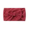 Diadema Elástica de Nylon Tejida a Mano de Color Sólido con Lazo de Ala Ancha para Niños, Amazon Europeo y Americano Transfronterizo, Accesorios para el Cabello Infantil 228