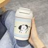 Vaso Doble para Beber Estudiante Popote Femenino de Aspecto Sofisticado Lindo Taza para Café de Pareja Vaso Termo de Acero Inoxidable 316
