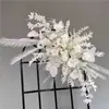 Arranjo de Flores Artificiais para Casamento Estilo Romântico Francês Flor de Seda Artificial Produto Acabado Decoração Conjunto Completo Arranjo de Flores Arte Floral Decorativa Flores Artificiais
