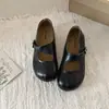 Estilo Doce Sapatilhas Mary Jane Bico Redondo e Separado Femininas 2026 Chegada Nova de Outono Salto Escondido Tira Única Sapatilhas de Corte Baixo
