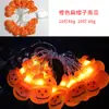 Cadena de Luces de Halloween Transfronteriza Araña Calavera Luz Decoración Festiva Luz de Ambiente Luz para Diseño de Escena Exterior Linterna de Calabaza