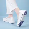 Zapatos de Enfermera de Boca Baja al por Mayor en Stock con Suelas Suaves, Transpirables, Antideslizantes, Diseño Hueco, Zapatos de Trabajo Médicos Ligeros y Elegantes, Disponibles para Dropshipping
