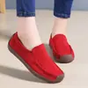 Zapatos de Mujer Cálidos de Invierno, Zapatos para Mamá, Zapatos Versátiles de Ponerse Fácil para el Día a Día, Zapatos Planos Transfronterizos para Mujeres de Mediana Edad y Mayores, Zapatos Forrados de Lana