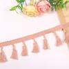 Mantel decorativo de encaje con borlas de poliéster de 4 cm, con protección del medio ambiente, 30 colores, directo de fábrica