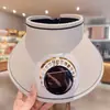 Chapéu com Ventilador Solar USB Recarregável Tendência para Adultos Pai-Filho para Mulheres, Verão, Aba Larga, Proteção Solar ao Ar Livre
