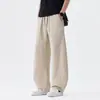 Pantalones casuales para hombre, nuevo estilo 2026, a la moda americana, versátiles, de corte holgado, adelgazantes, con buena caída, pierna ancha, corte recto, pantalones largos
