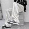 Calça Casual Plissada Corrugada para Homens na Primavera e Outono, Calça Reta Solta e Fluida de Comprimento Total, Calça Tendência Bonita Estilo Coreano