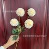 Crisantemo de un Tallo con Cuatro Cabezas, Bola de Cebolla, Crisantemo Ping Pong, Decoración de Interiores para el Hogar, Decoración para Escaparates, Flores Artificiales, Flores de Seda, Arte Floral Simulado