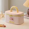 Bolsa de Maquillaje Dopamina, Neceser Portátil de Color Contrastante, Bolsa de Almacenamiento de Cosméticos Portátil de Viaje de Gran Capacidad, Gran Capacidad