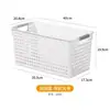 Mi Suo Cesta de Almacenamiento de Cocina Caja de Almacenamiento de Plástico para el Hogar Cesta de Almacenamiento Escritorio Snacks Fruta Cesta de Almacenamiento Marco de Almacenamiento