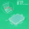 Caja de Plástico PP Rectangular Joyería Accesorios Caja de Almacenamiento Transparente Caja Organizadora de Piezas de Herramientas de Ferretería Equipo de Pesca Caja de PP