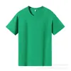 Nuevo Modelo 2025 Camiseta de Manga Corta 180g de Algodón Puro de Xinjiang para Mujer, Cuello Redondo, Corte Holgado, Color Sólido, Casual de Verano, Hombro Normal, Manga Media para Hombre