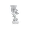 Escultura de resina de columna romana nórdica, adornos pequeños de mesa con alas, adorables angelitos decorativos.