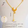 Tienda de oro Puzuo con alambre de arena de oro destello de estrella láser cadena de clavícula de personalidad única de luna borla para novia