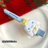 Pinza de boca puntiaguda Sanrio dibujos animados gato kt pinza grande para flequillo lateral no daña el cabello sin costuras corazón de chica estudiante pinza para el pelo