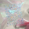 Fuegos Artificiales Coloridos, Hermosas y Vibrantes Pegatinas para Uñas en Relieve, Pegatinas Impermeables para Uñas, Cámara CCD, Taza de Agua, Decoraciones para Portalápices