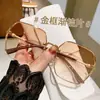 K-Style Bi Gafas de Sol de Montura Grande para Mujer Gafas de Sol Estilo Ins Harajuku Retro Anti-UV Transmisión en Vivo Fábrica Venta al por Mayor Dropshipping
