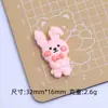 Oso Lindo Dibujo Animado Hecho a Mano DIY Accesorios para Joyería Pegamento de Crema Resina Accesorios Pequeños Hebilla de Zapato con Agujero Paquete de Material