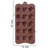 Castillo de Azúcar lugar 15 incluso 3 juegos de tres piezas de florete de Tulipan tridimensional molde de silicona para chocolate molde para hornear DIY molde para hielo