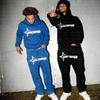 Suéter Holgado de Moda de Marca de Moda Bordado con Letras NOFS Y2K Hip Hop Street Wear para Hombre y Mujer
