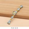 Hengmeihe Hebilla de Placa Cheongsam Chinoiserie Cuentas de Pan de Oro Envueltas en Hilo de Oro Hebilla de Una Palabra Chinoiserie Retro Accesorios de Botones Decorativos