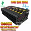 Inversor de onda pura 12V-220V 1500W 10000W convertidor de potencia con pantalla LED inteligente de voltaje