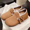 Sapatos Femininos 2026 Verão Novos Planos de Cobertura Total Birkenstock Versáteis Casuais Mocassins Slip-On