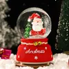 Papai Noel Transfronteiriço Bola de Cristal Luminosa Caixa de Música Enfeites Decoração de Natal Bola de Vidro Presentes para Crianças Venda por Atacado