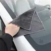Toalla para lavado de autos, herramientas de limpieza de autos, toalla de doble cara para auto, toalla de gamuza para lavado de autos, paño grande grueso de vellón coral