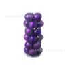 Decoración de Bola de Navidad de 3CM/4CM/6CM Paquete de 24 Unidades en Caja Redonda Decoraciones para Árbol de Navidad Celebradas en Internet Accesorios para Disparos