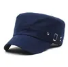 Sombrero de copa plano para hombres de mediana edad y ancianos, gorra de color liso, protección solar para exteriores, gorra de béisbol de ala corta de primavera, sombrero de sol casual de moda