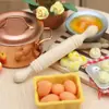 1:12 Muebles Miniatura para Casa de Muñecas Cocina Accesorios de Micro-Escena Rodillo en Miniatura de Madera Maciza 6 Piezas