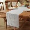 Mantel de Encaje con Borlas Moderno Minimalista Transfronterizo Cubierta para Mueble de TV Toalla para Sofá Mantel para Mesa de Café Zapatero Caminero Decorativo para Mesa
