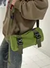 Bolsa Transversal Xadrez Estilo Japonês Workwear Marca Tendência Nicho Bolsa para Celular Esportes Ciclismo Bolsa Cilíndrica Casual Versátil Bolsa de Ombro