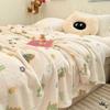 Manta de Vellón de Leche Chal de Oficina Manta para Siesta Manta de Aire Acondicionado Colcha para Siesta en Dormitorio Estudiantil Manta Cubre Sofá