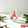 Vaso de whisky de marca independiente, nuevo producto transfronterizo, vaso de cristal con diseño de Papá Noel, vaso de whisky de cristal hecho a mano