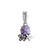 Colgante de flor de cerezo con magnolia y personalidad, pulsera de trébol de cinco hojas, accesorios de aleación, cuentas sueltas de aceite, fabricantes al por mayor