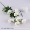 Simulación de 7 cabezas exquisita serie de color otoñal peonía flor de simulación de alta calidad decoración de boda con arreglo floral peonía camelia rosa de té