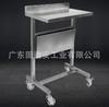 Acero inoxidable 304 escritorio de grabación Mesa de trabajo de laboratorio Mesa de selección patológica de escritorio Base móvil Mesa auxiliar Comercial