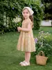 [Preço de Liquidação] Vestido Floral para Meninas Vestido de Princesa para Bebê Vestido Respirável para Crianças Pequenas Vestido de Verão 100% Algodão para Meninas